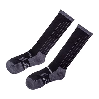 Merino Knee-Socks inSPORTline Meritic Ski AG+ Antibacterial - Black-Grey