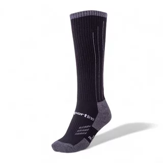Merino Knee-Socks inSPORTline Meritic Ski AG+ Antibacterial - Black-Grey