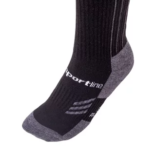 Merino Knee-Socks inSPORTline Meritic Ski AG+ Antibacterial - Black-Grey