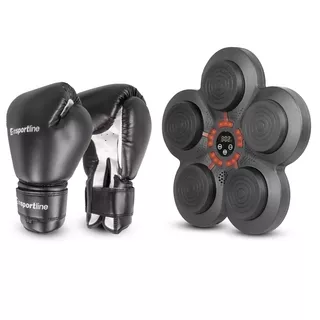 Wall-Mounted Electronic Punching Target inSPORTline Smartpunch + Boxing Gloves inSPORTline Metrojack