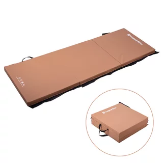 Folding Gymnastics Mat inSPORTline Trifold 180 x 60 x 5 cm - Brown