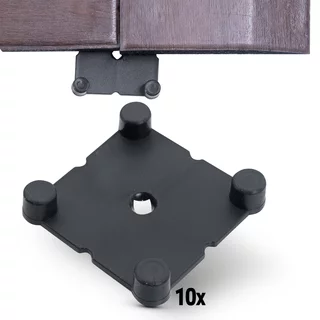 Connector Set for Luxteko Waffle Floor Mats – 10 Pcs.