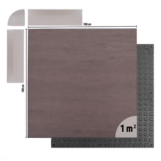 Heavy-Duty Floor Mat inSPORTline Luxteko Waffle 100 x 100 x 2 cm