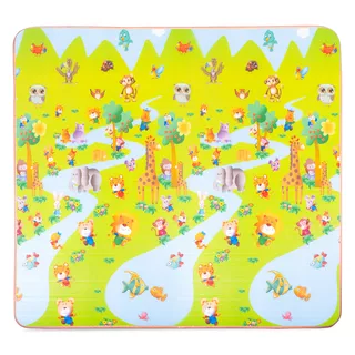 Roll-Up Children’s Mat inSPORTline Lhotino 200 x 180 x 1.5 cm - Řeka/Oceán