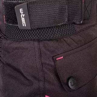 Women’s Motorcycle Pants W-TEC Durmanes Lady - Black-Pink