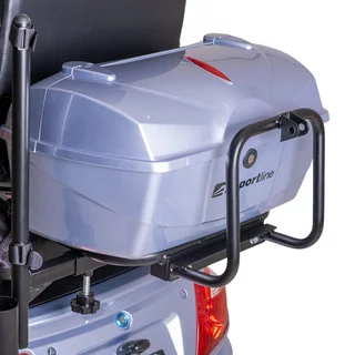 Four-Wheel Electric Scooter w/ Tow Bar & Trailer inSPORTline Antun - Red