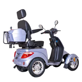 Four-Wheel Electric Scooter w/ Tow Bar & Trailer inSPORTline Antun - Red