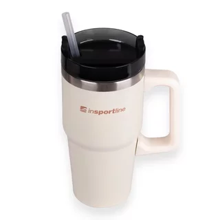 Insulated Travel Mug inSPORTline Teasara 600 ml - Beige