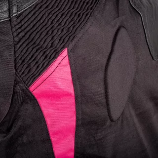 Women’s Motorcycle Jacket W-TEC Durmana - Black-Pink