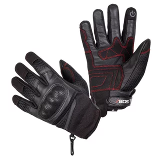Motorcycle Gloves BOS Oxford - Black