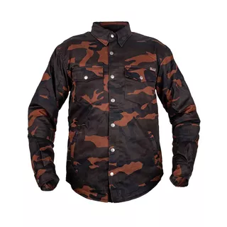 Motorcycle Shirt BOS Lumberjack - Dark Camo