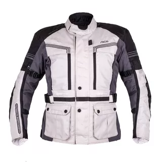Men’s Touring Motorcycle Jacket BOS Maximum - Blue - Gray