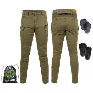 Men’s Motorcycle Pants W-TEC Cargotic - Olive Green - Olive Green