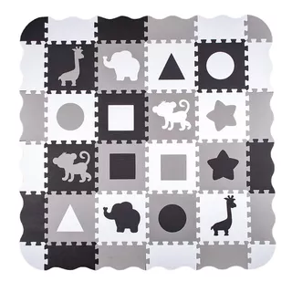 Foam Puzzle Playmat w/ Playpen inSPORTline Trastino 30 x 30 x 1 cm, 36 Pieces