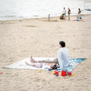 Picnic Blanket inSPORTline Maritino 208 x 197 cm - Ocean Life