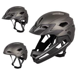 Junior Downhill Helmet W-TEC Estreito - Magic Matt Black