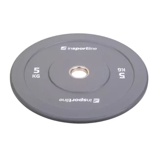 Rubber Weight Plate inSPORTline Bumper Plate Go 5 kg 50 mm