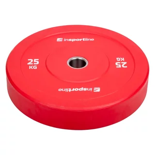 Rubber Weight Plate inSPORTline Bumper Plate Go 25 kg 50 mm