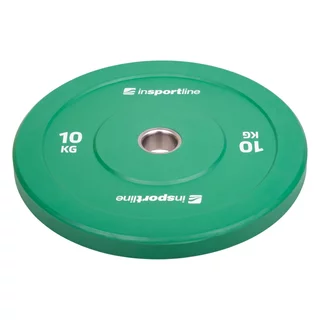 Rubber Weight Plate inSPORTline Bumper Plate Go 10 kg 50 mm