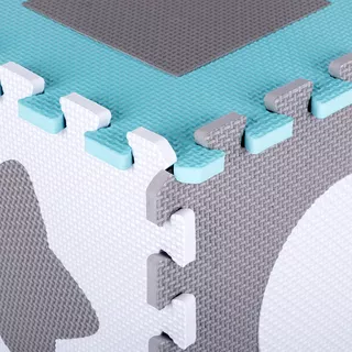 Foam Puzzle Playmat w/ Playpen inSPORTline Smarfino 30 x 30 x 1 cm, 36 Pieces