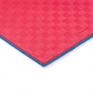Tatami Puzzle Mat inSPORTline Sazegul 100 x 100 x 2 cm - mocha mousse-černá, vzor 5 proužků