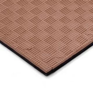 Tatami Puzzle Mat inSPORTline Sazegul 100 x 100 x 2 cm - mocha mousse-černá, vzor 5 proužků