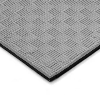 Tatami Puzzle Mat inSPORTline Sazegul 100 x 100 x 2 cm - mocha mousse-černá, vzor 5 proužků