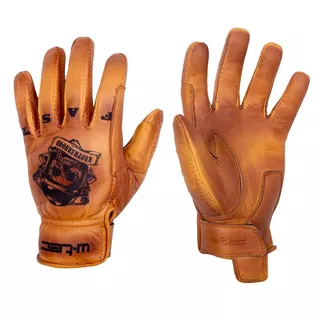 Leather Summer Motorcycle Gloves W-TEC Gatorrano - Brown