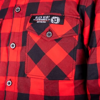 Shirt W-TEC Black Heart Respector II - černá s modrým pruhem