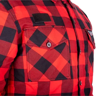 Shirt W-TEC Black Heart Respector II - černá s modrým pruhem
