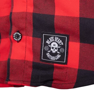 Shirt W-TEC Black Heart Respector II - černá s modrým pruhem