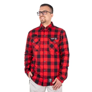 Shirt W-TEC Black Heart Respector II - černá s modrým pruhem