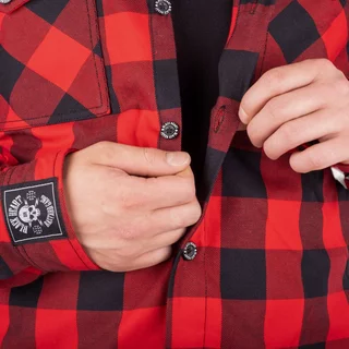 Shirt W-TEC Black Heart Respector II - černá s modrým pruhem