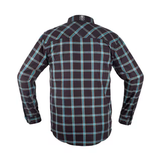 Shirt W-TEC Black Heart Respector II - černá s modrým pruhem