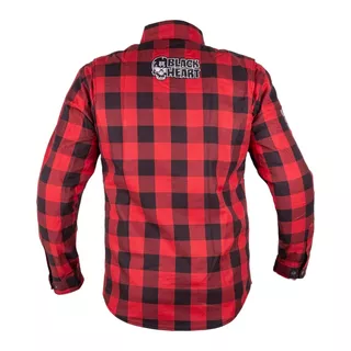 Motorcycle Shirt W-TEC Black Heart Rattlesneak - červeno-černá kostkovaná