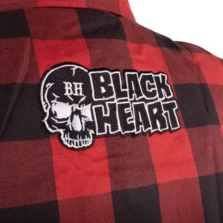 Motorcycle Shirt W-TEC Black Heart Rattlesneak - červeno-černá kostkovaná