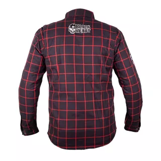 Motorcycle Shirt W-TEC Black Heart Rattlesneak - červeno-černá kostkovaná