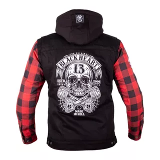 Chopper Jacket W-TEC Black Heart Ruffster - černo-červená