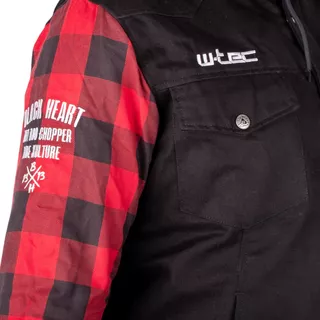 Chopper Jacket W-TEC Black Heart Ruffster - černo-červená
