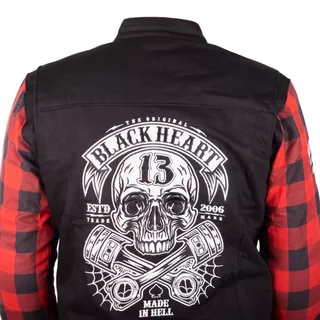 Chopper Jacket W-TEC Black Heart Ruffster - černo-červená