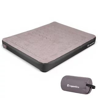 Double Inflatable Mattress inSPORTline Valkon Duo 192x151x22 cm with Built-in Electric Pump