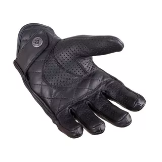 Leather Motorcycle Gloves W-TEC Black Heart Rookah - Black