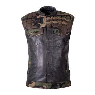 Motorcycle Vest W-TEC Black Heart Regimento - tmavě šedá-kamufláž