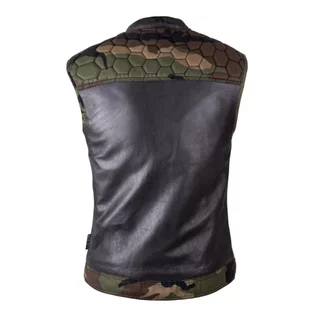 Motorcycle Vest W-TEC Black Heart Regimento - tmavě šedá-kamufláž