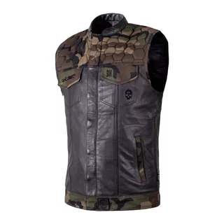 Motorcycle Vest W-TEC Black Heart Regimento - tmavě šedá-kamufláž - tmavě šedá-kamufláž