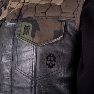 Motorcycle Vest W-TEC Black Heart Regimento - tmavě šedá-kamufláž