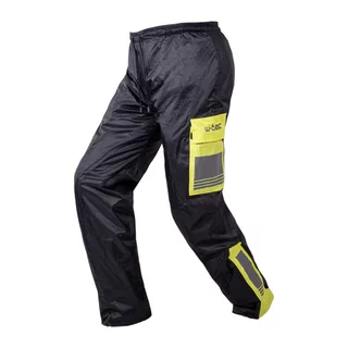 Waterproof Motorcycle Pants W-TEC Colnari - Black-Fluo Green