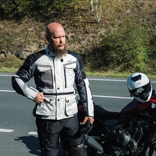 Men’s Touring Motorcycle Jacket BOS Maximum - Blue