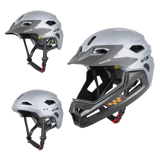 Junior Downhill Helmet W-TEC Estreito - Matt Metal