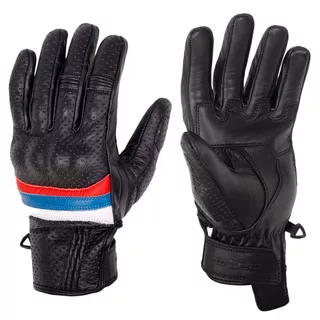 Summer Leather Motorcycle Gloves W-TEC Laudero - Beige